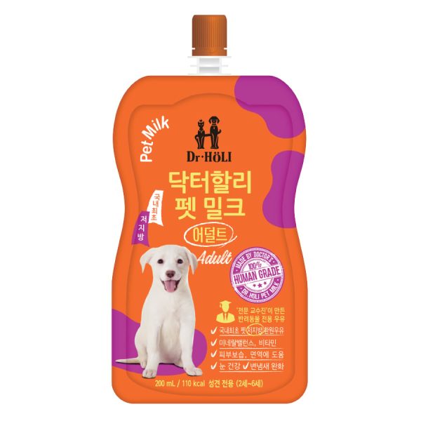 Sữa tươi cho chó trưởng thành ít béo DR HOLI Dog Milk Adult