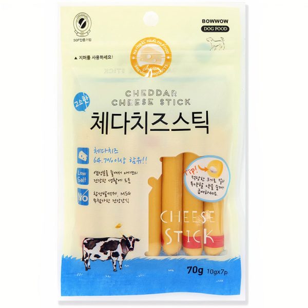 Xúc xích cho chó vị phô mai que BOWWOW Cheddar Cheese Stick